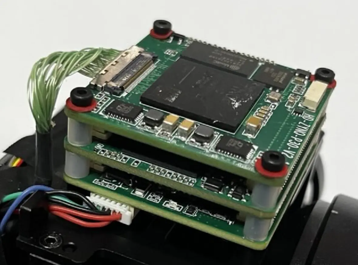 Module for processing and converting video information (LVDS stream into analog HD or SD signal)