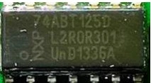 Microcircuit (quadruple buffer, 3 states,)