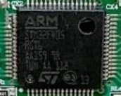 Microcontroller with built-in flash memory STM32FH05 RGT6 (Photo 256)