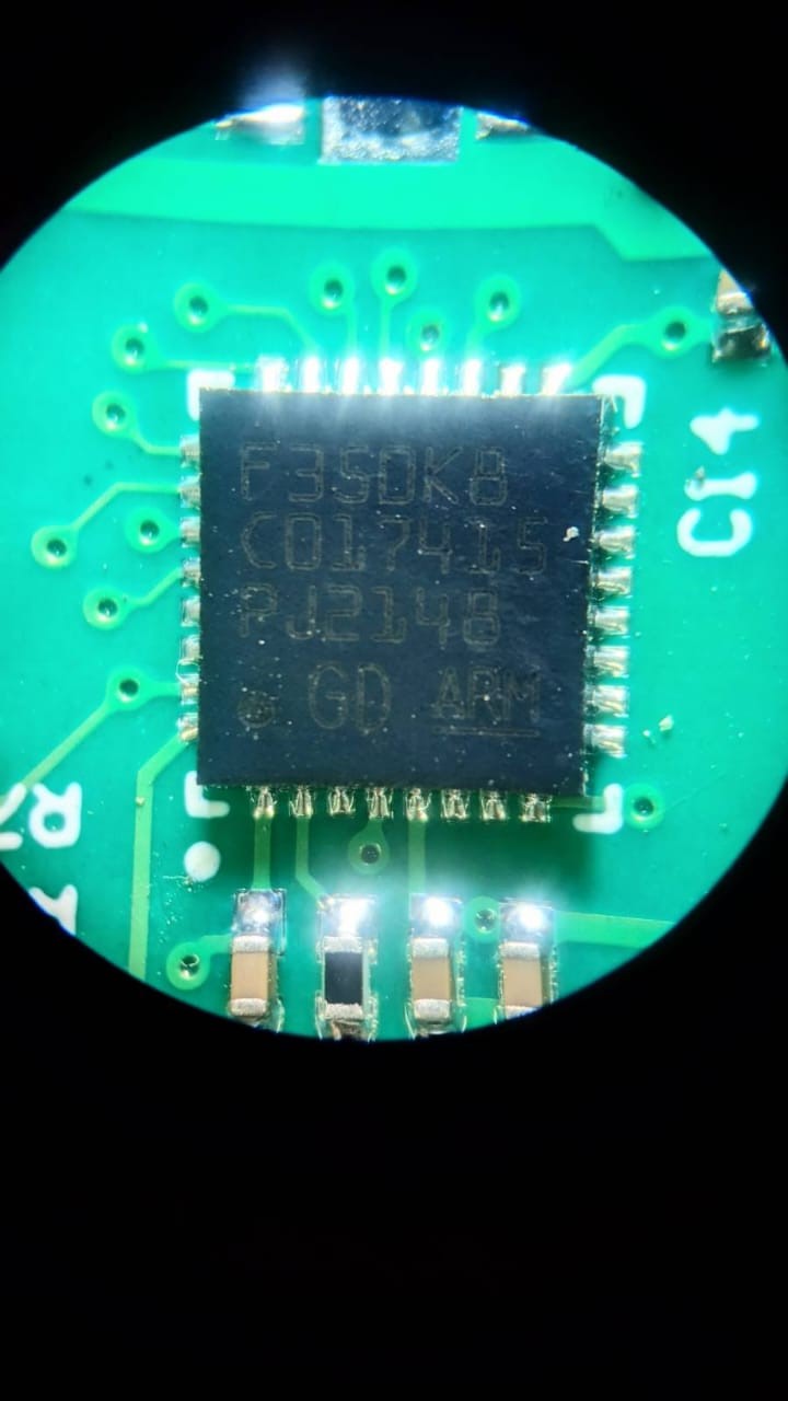  32-bit microcontroller with ARM architecture on the Cortex-M4 core (F3xx series)