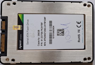 Apacer SSD drive (serial ATA Flash Drive, capacity 256GB)