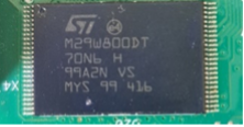 8 Біт (1Мбх8 або 512 Кбх16, завантажувальний блок) флеш пам'ять із живленням 3В