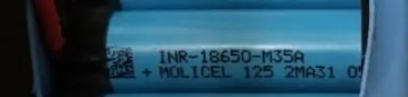 Li-Ion cell: INR-18650-M35A type 18650