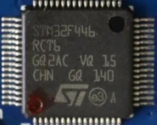 Microcontroller based on the ARM Cortex-M4 core with a frequency of 180 MHz