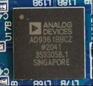 × 2 RF transceiver with built-in 12-bit DAC and ADC