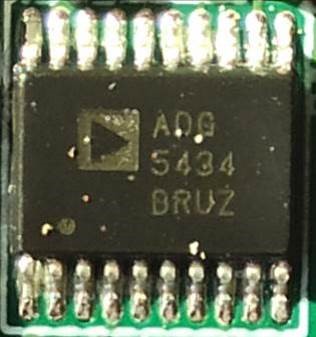 Analog Switch Chip (SPDT, 4 Channel, 14 Ohm, 9 V to 40 V, ± 9 V to ± 22 V, TSSOP, 20 Pin)