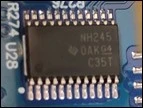 8-bit transceiver bus with dual power supply