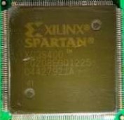 Xilinx Spartan chip (Virtex Field programmable gate array)