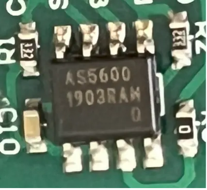 Non-contact magnetic angle sensor with interface