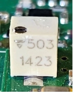 50 kΩ, 0.25 W potentiometer