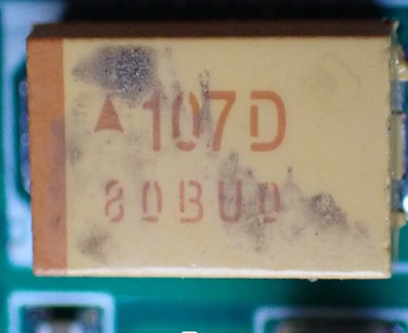 Tantalum Capacitor 107D 80BUD