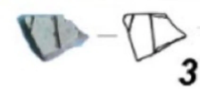 Fragment of a glazed plate from the South-Eastern Crimea group (Photo 256)