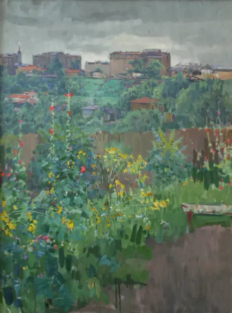 Пейзаж з мальвами (Фото 256)