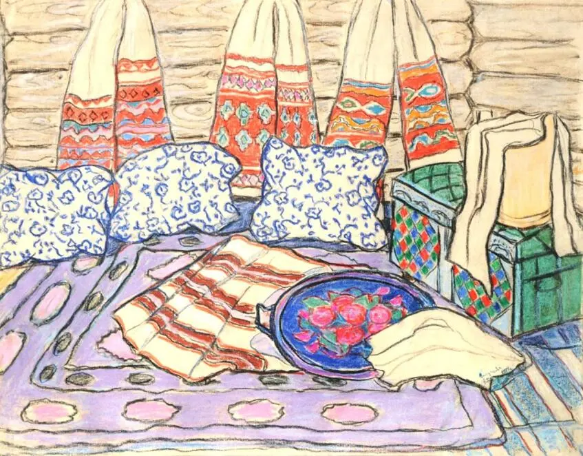 Interior with a chest / Interiеr zi skryneiu