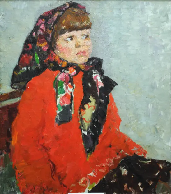 Girl in a headscarf (etude) / Divchynka u khusttsi (etiud) (Photo 256)