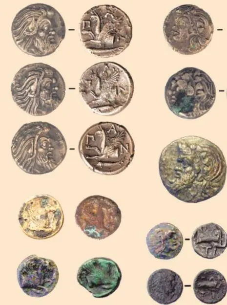 Collection of ancient coins