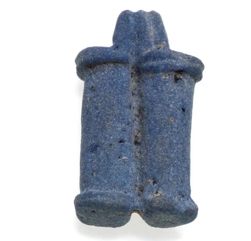 Egyptian faience pendant in the form of twin cylinders (Photo 256)