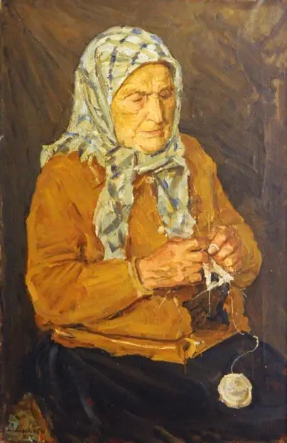 Portrait of mother-heroine A. Krotova's / Portret materi-heroini A. Krotkovoi (Photo 256)