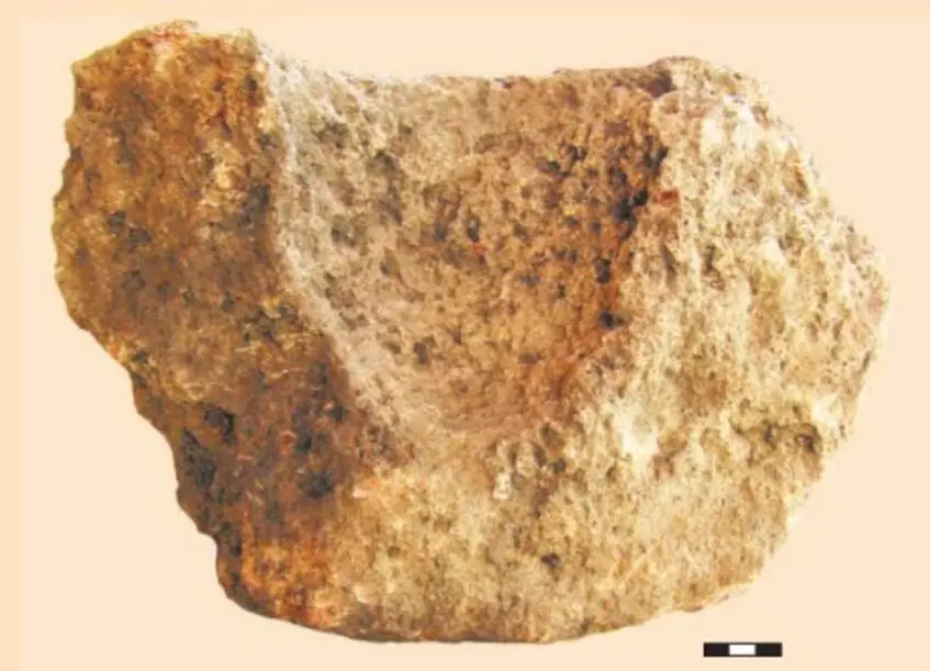 Fragment of a stone stupa