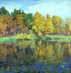 Autumn. Blue water / Osin. Synia voda.