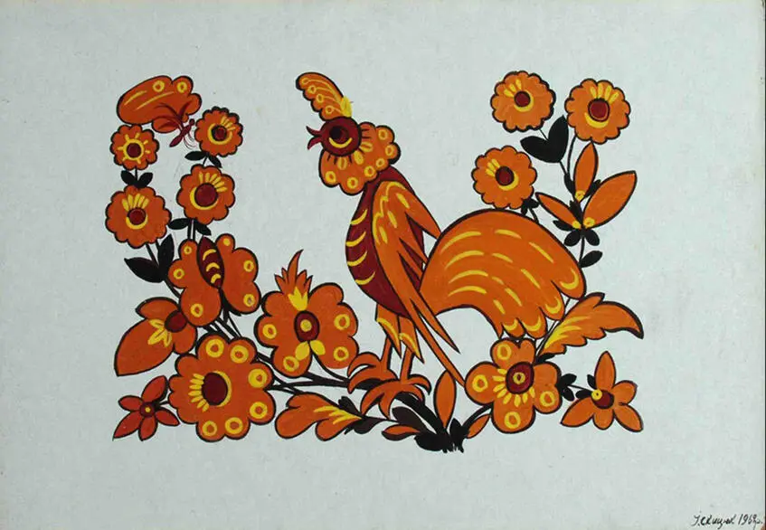 Decorative panel "Rooster"