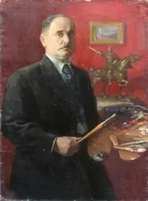 Self-portrait with a palette / Avtoportret z palitroiu