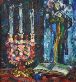 Still life with a candlestick / Natiurmort zi svichnykom