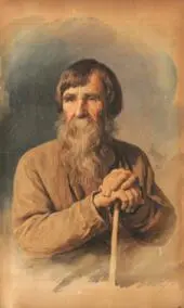 An old man with a stick / Staryi z palkoiu