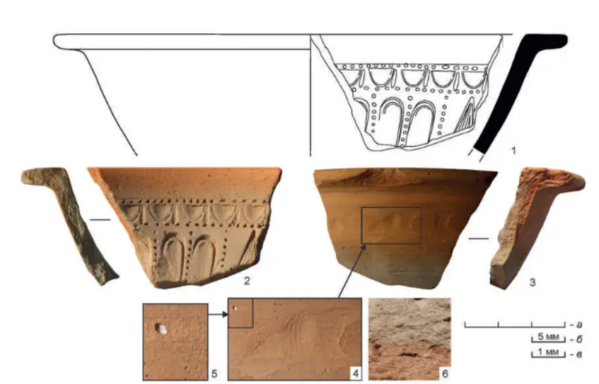 Terracotta fragment of the Ionic capital