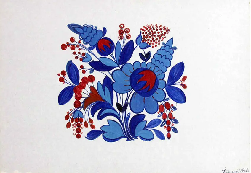 Decorative painting "Berries"