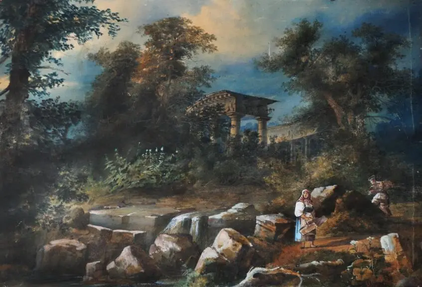 Landscape with ruins / Peizazн z ruinamy