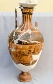 Black-figured Panathenaic amphora