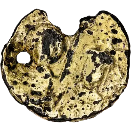 Plated coin (imitation of the solidus of Constantine VII and Roman II, fragment) (Photo 2)