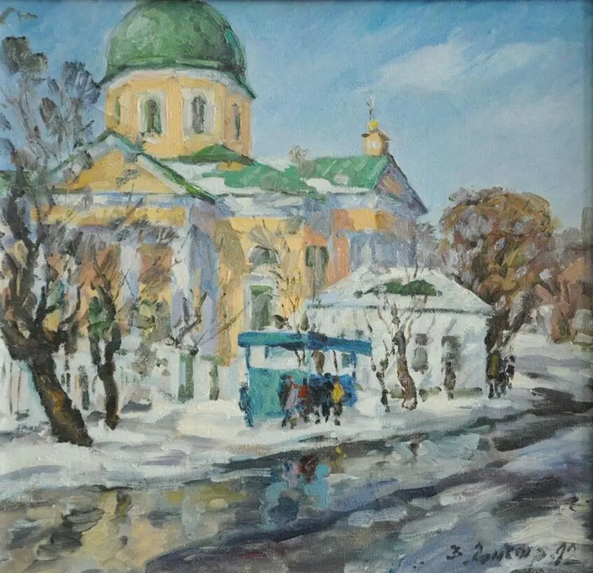 Оттепель. Привозная церковь в Херсоне