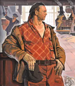 Steelworker KHTZ Hero of Socialist Labor F. Amelin / Stalevar KHTZ heroi sotsialistuchnoi pratsi F.Amelin