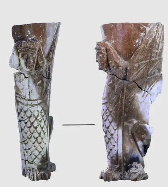 Fragments of an ivory table leg cover from Mesopotamia (Photo 256)