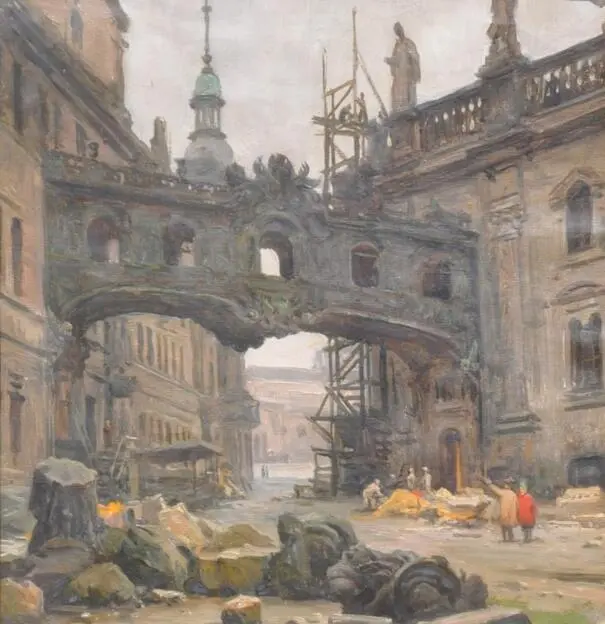 Dresden. Restoration (etude) / Drezden. Vidnovlennia (etud) (Photo 256)
