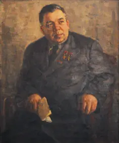 Portrait of twice hero of socialist labor Baida G.I. / Portret dvichi heroia sots. pratsi Baidy H.I.