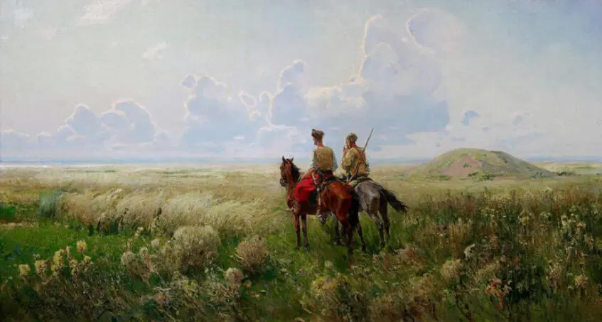 Cossacks in the steppe