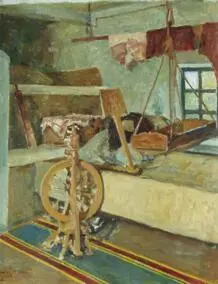 Interior of the house of O. Dovzhenko's parents / Interer budynku batkiv O. Dovzhenka