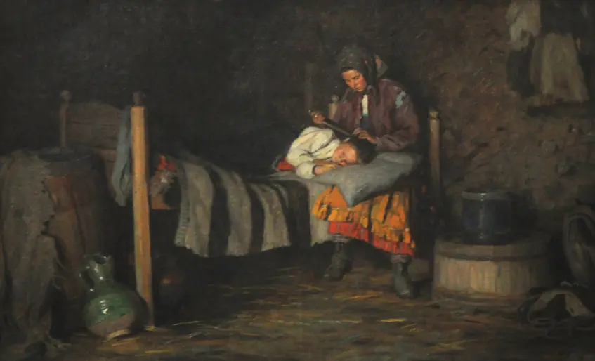 In a peasant hut / U selianskii khati