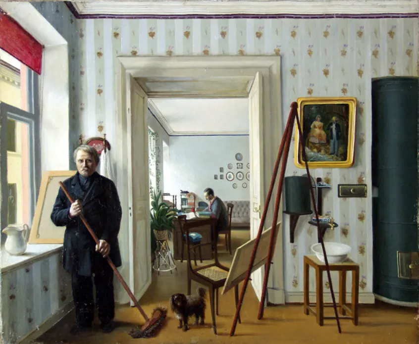 In the artist's studio / V maisterni khudozhnyka